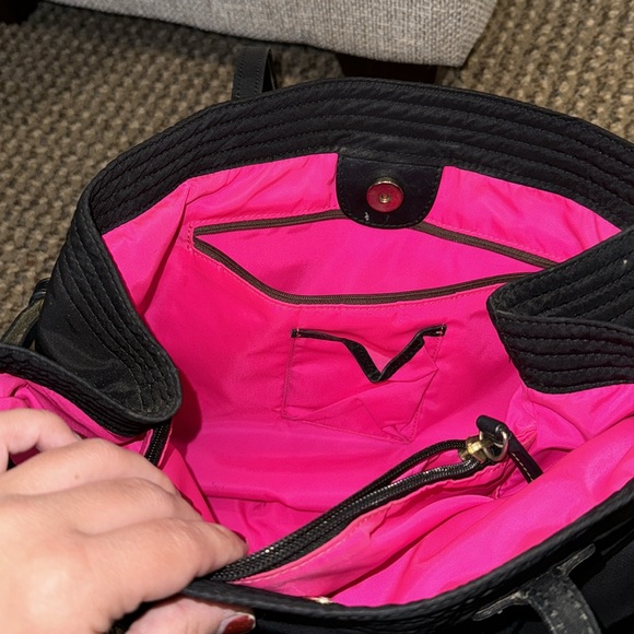 Dooney & Bourke black nylon shoulder bag - Picture 5 of 7